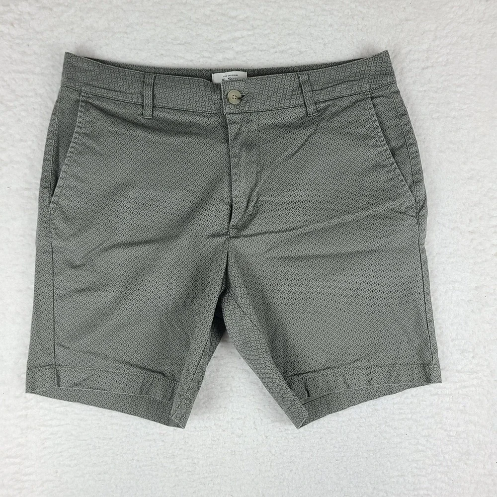 Ben Sherman Shorts Mens 33 Sage Green Black 8